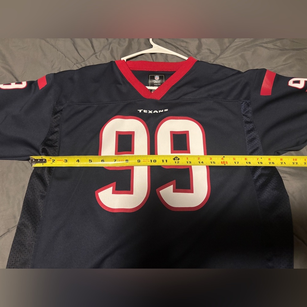 NIKE NFL ON FIELD HOUSTON TEXANS J.J. WATT JERSEY SIZE YOUTH XL - Picture 3 of 3